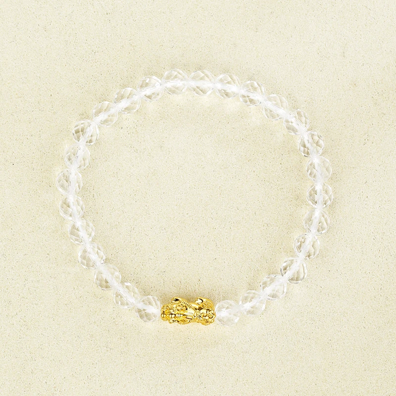 “云隐”18K白水晶貔貅手串41898