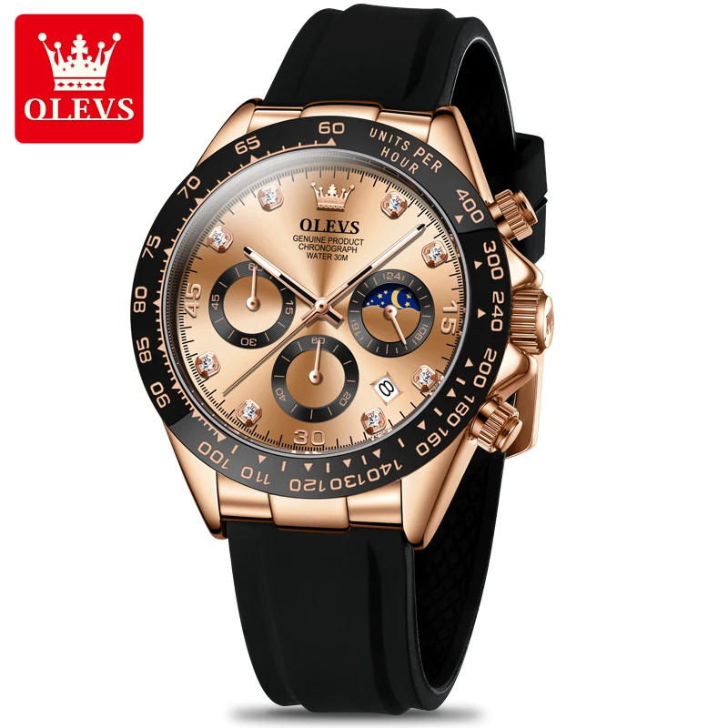 OLEVS/欧利时品牌手表欧利时百搭迪通拿时尚潮流多功能男士腕表