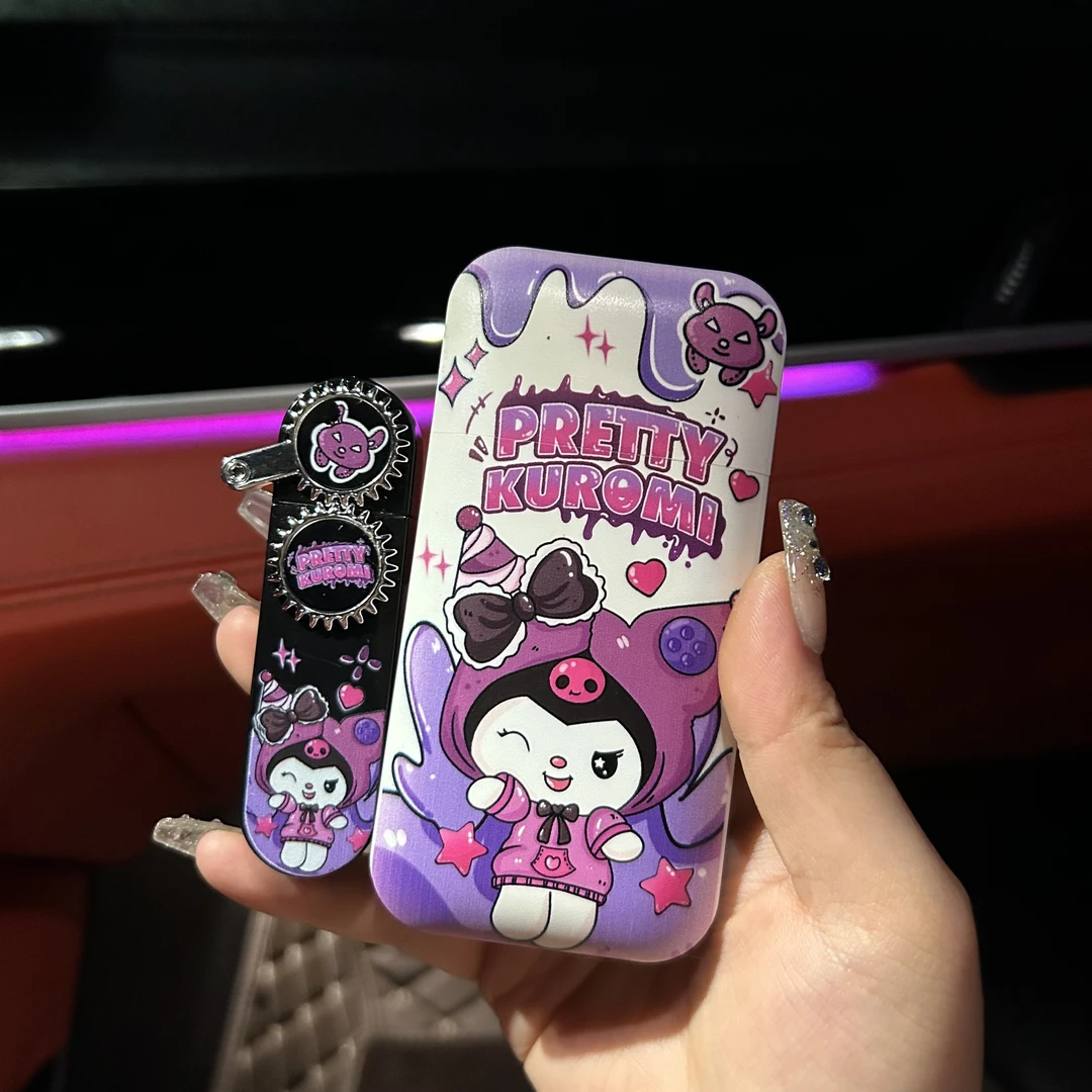 网红创意烟盒齿轮打火机草莓熊帕恰狗高颜值打火机送给男朋友七夕