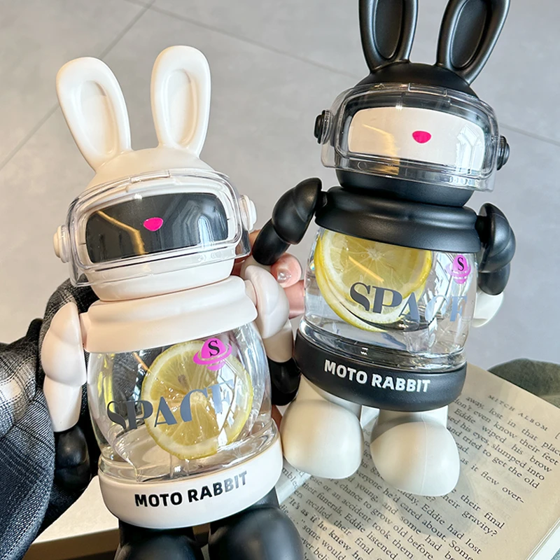 【好温暖】宇宙兔大容量水杯创意学生大肚杯防摔可爱超大水杯喝水杯