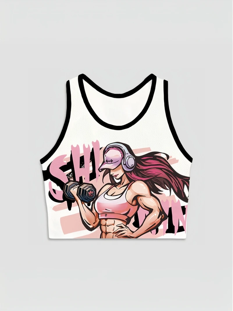 【清仓福利】一体杯文胸式背心骑行瑜伽健身工字运动背心