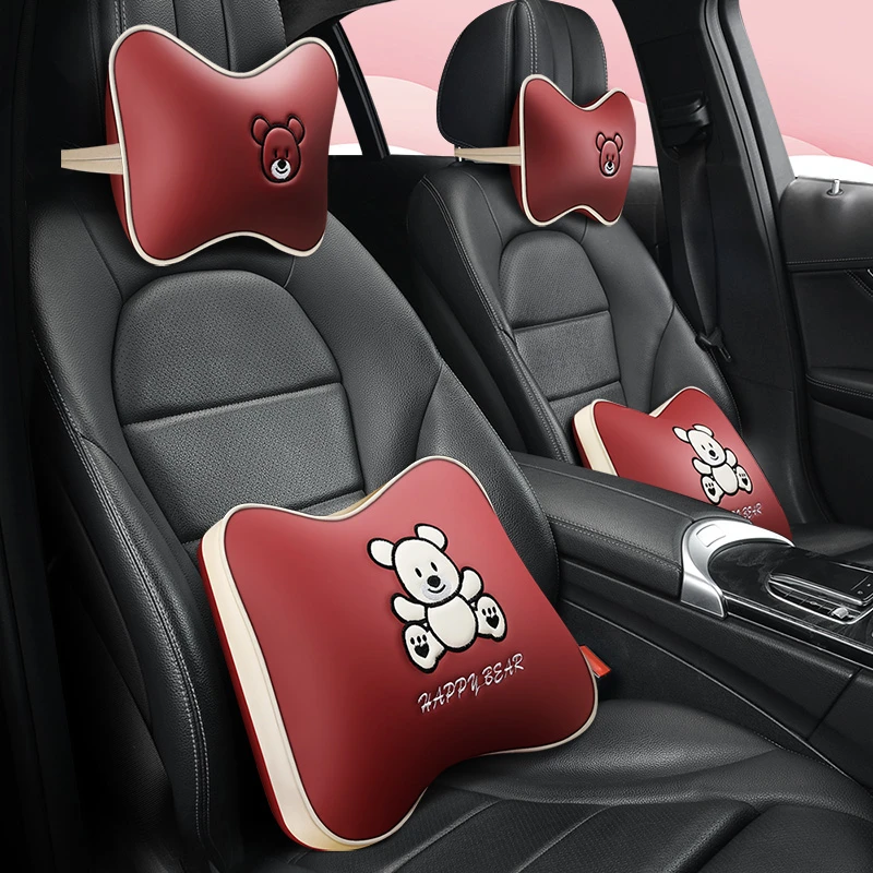 汽车头枕车用靠枕护颈枕车上座椅枕头车载颈枕车内饰品靠垫可爱