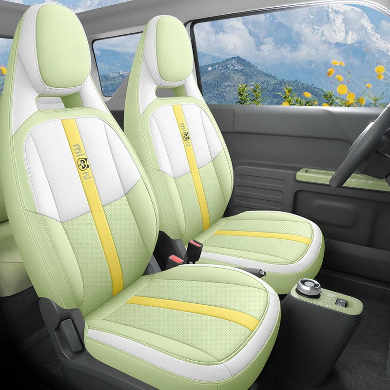 适用于吉利熊猫MINI座椅套全包围四季通用卡通皮专车专用汽车坐垫