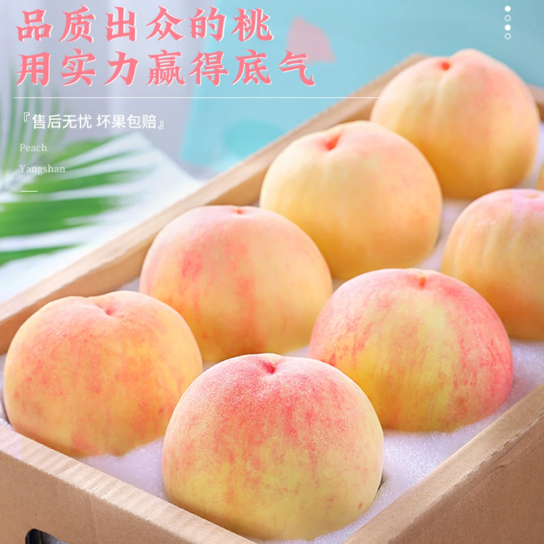 【粉丝专享5】阳山湖景水蜜桃现摘现发单果4-5两 冷链空运直发