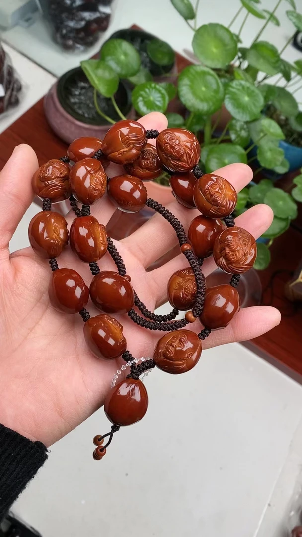 KR  精品 橄榄核  十八罗汉  尺寸 18+ 三疯作品