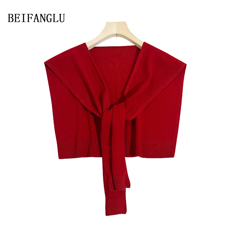 【口碑百搭披肩】秋冬新品休闲百搭羊毛女士针织外搭披肩5183