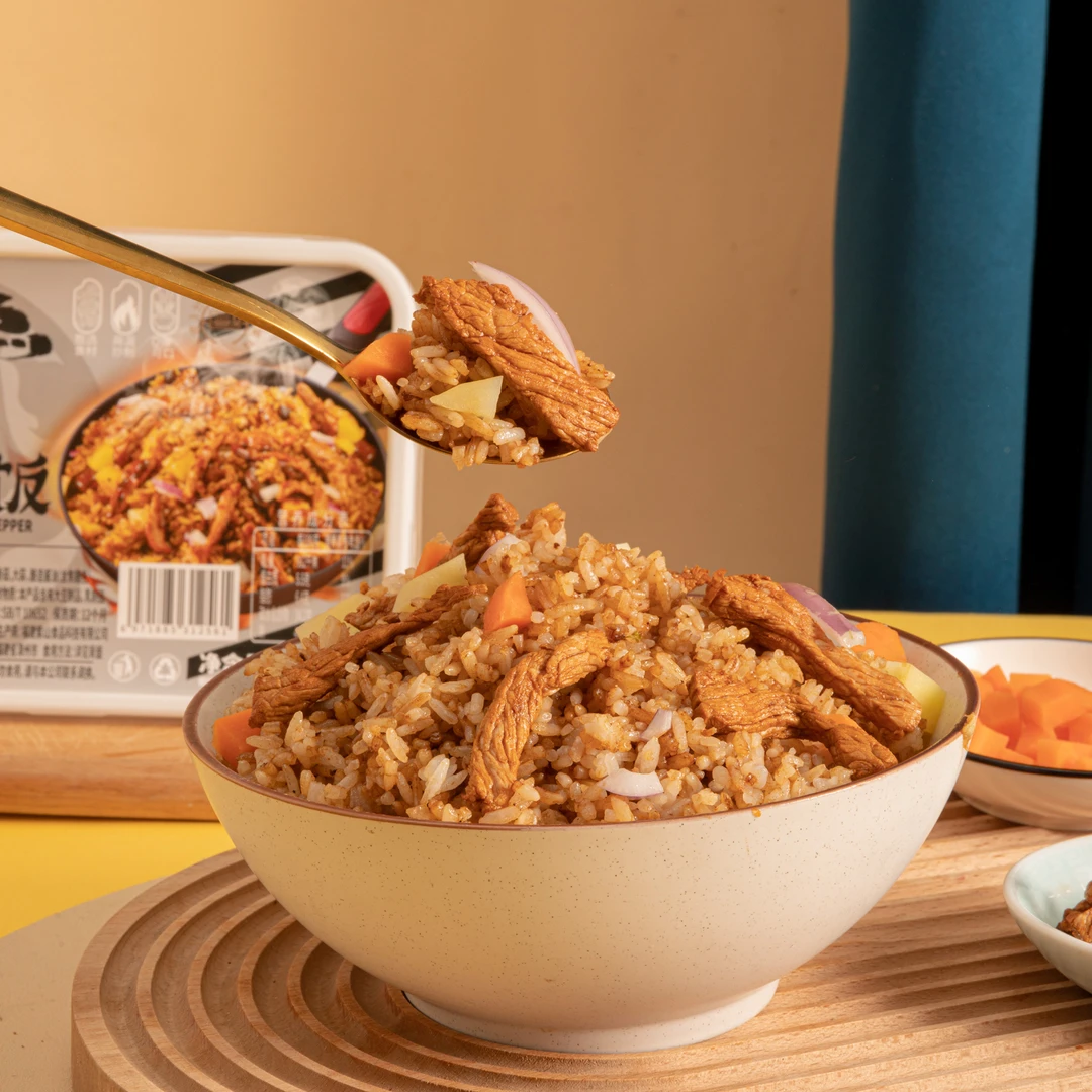 微波炒饭3盒装+微波意面方便速食1盒