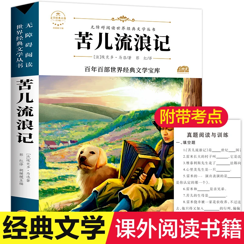 苦儿流浪记 小学生三四五六年级课外书名著 名师导读版