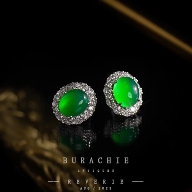 铜合金仿水晶耳饰 【2231】英｜经典原标克拉珠款CrownFrett流光溢彩