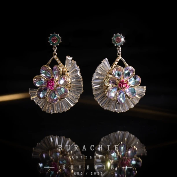 合金耳饰 英【1435】｜经典原标克拉款CrownFrett工匠流光