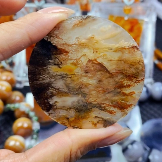 玛瑙/玉髓颈饰未镶嵌红**院92