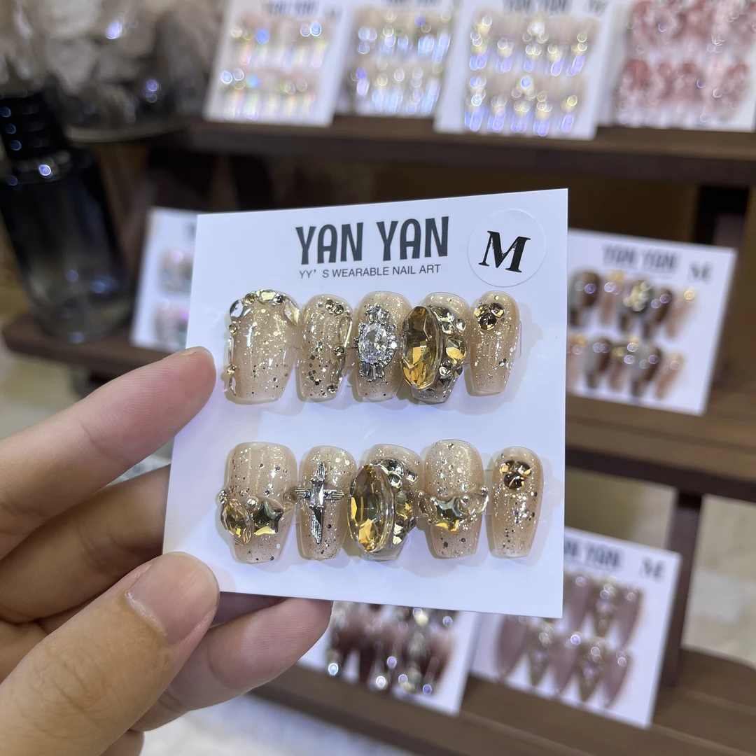 YanYanNail 【金色年华】手工穿戴甲