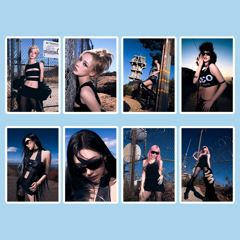 aespa 新专 Whiplash 海报墙贴金玟庭宁艺卓周边卧室房间床头壁纸