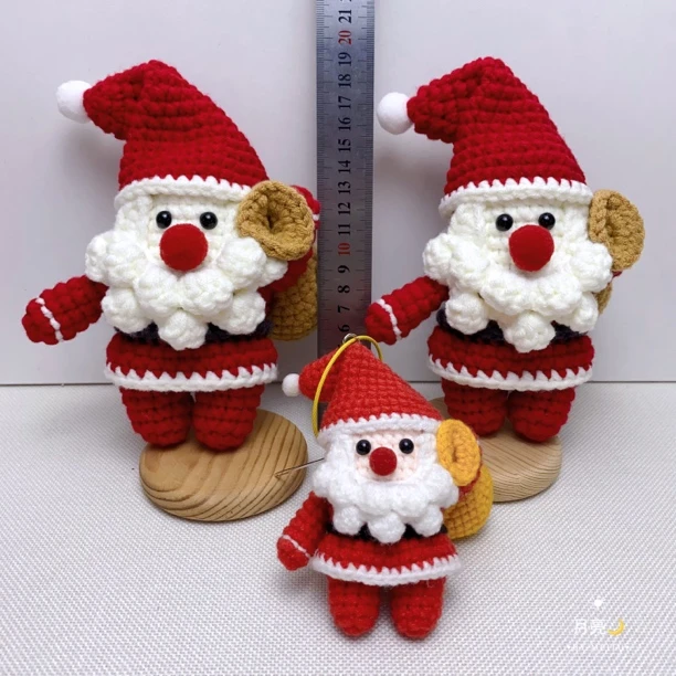 【材料包】圣诞老人diy材料包，送钩针，送视频教程