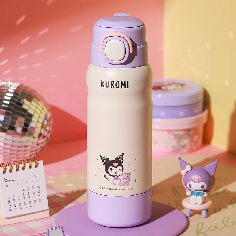 杯具熊分仓保温杯儿童双饮水杯新款吸管保温杯学生上学库洛米杯子