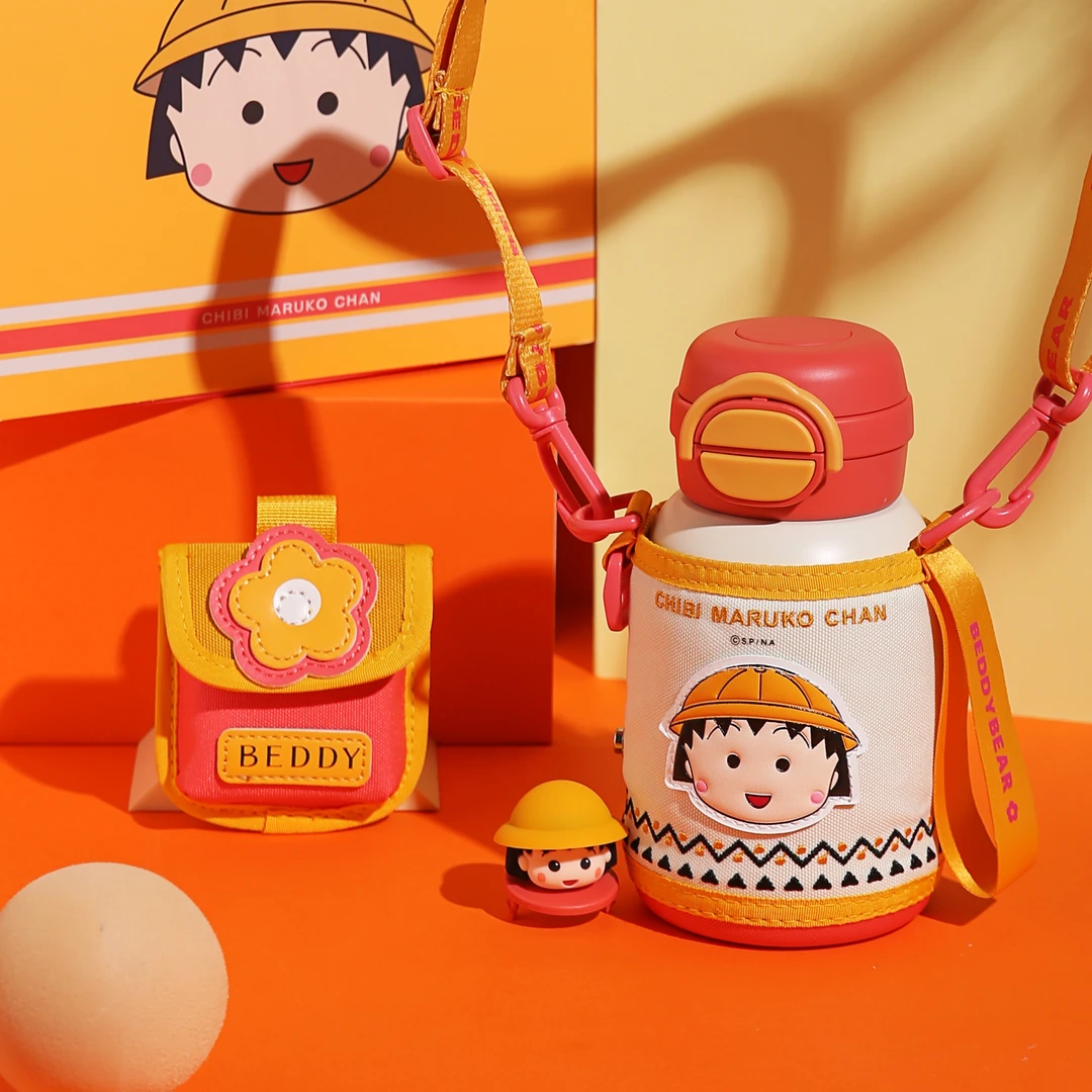 【小丸子联名】杯具熊一盖双饮儿童保温杯吸管水杯创意成人酷洛米杯