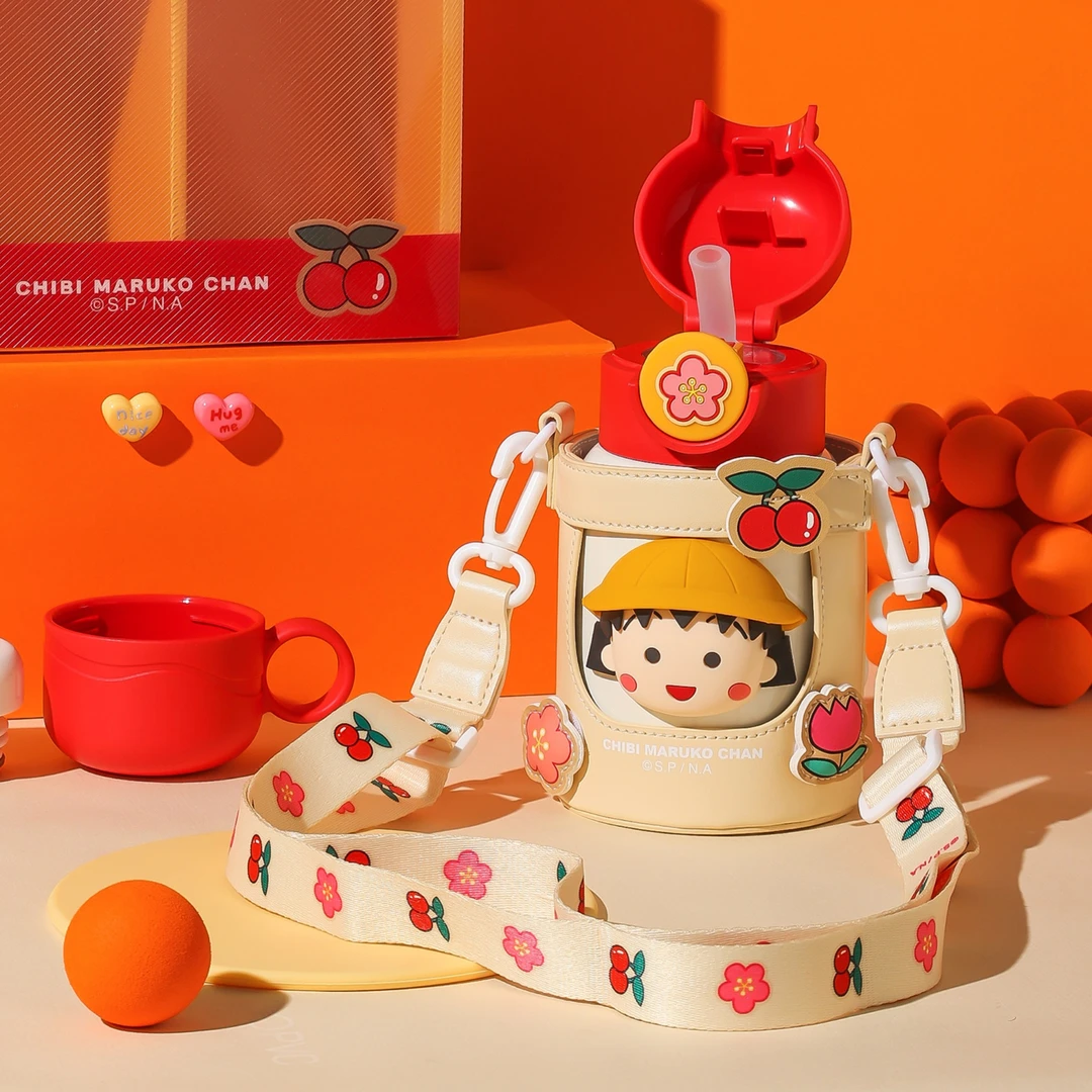 【豌豆小丸子联名】杯具熊儿童保温杯萌趣幼儿园双饮吸管保温杯