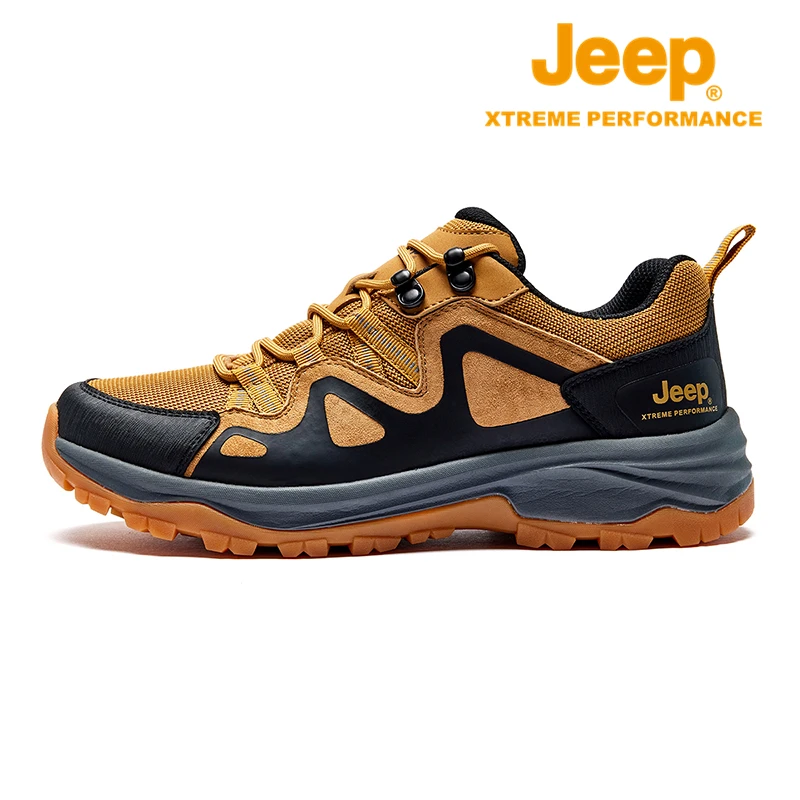 JEEP/吉普男士户外鞋登山鞋防水防滑耐磨透气轻便低帮户外徒步鞋