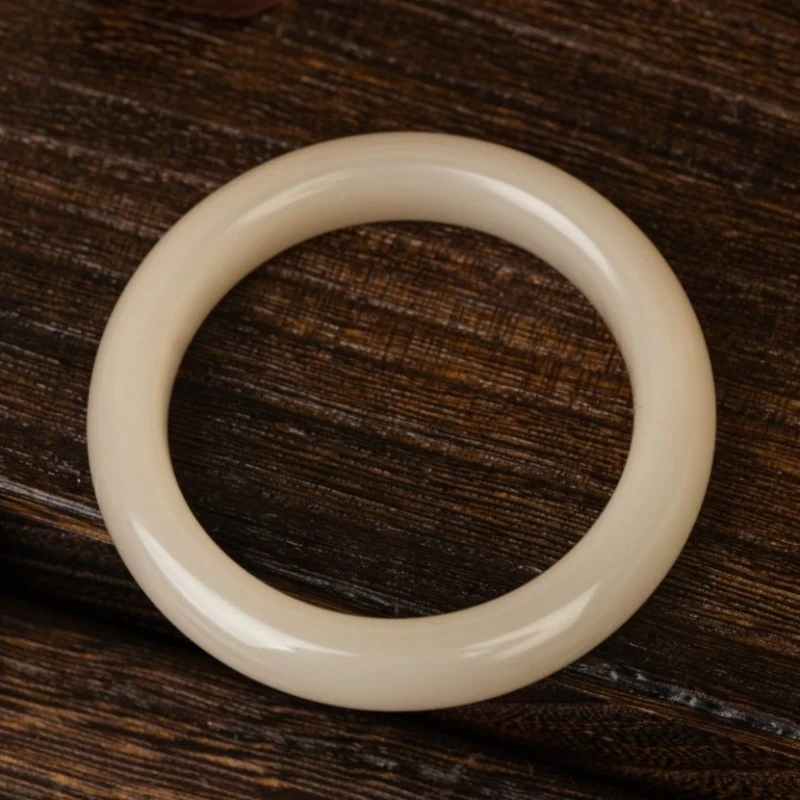 【城丽珠宝】和田玉藕粉收藏手镯/个ZJI-826