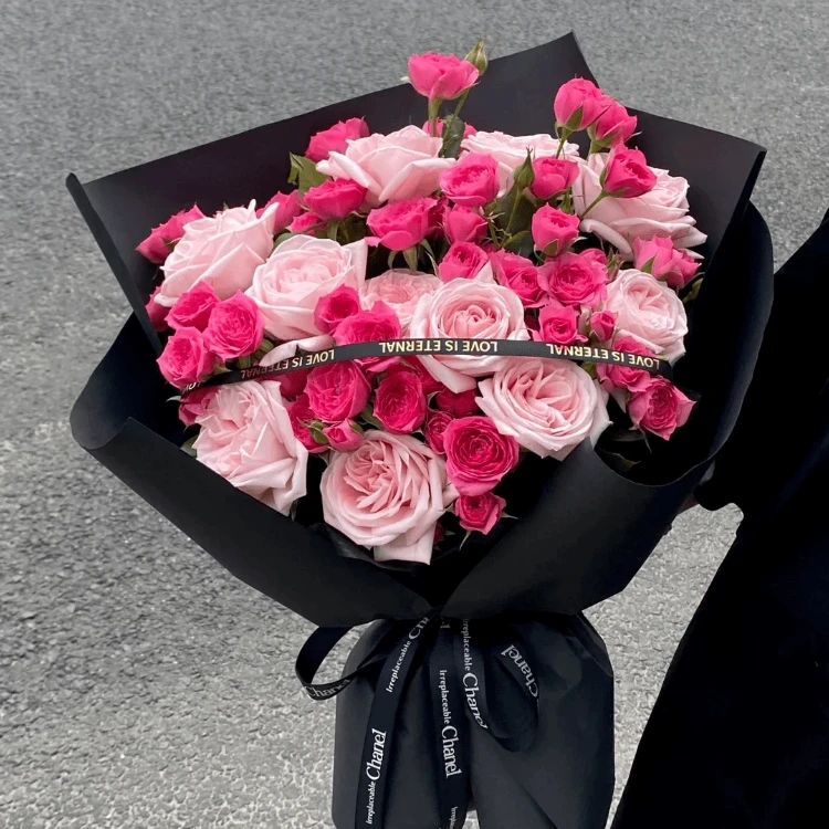 【全国同城配送可预定】ins风小众花束折射泡泡混搭花束鲜花同城配