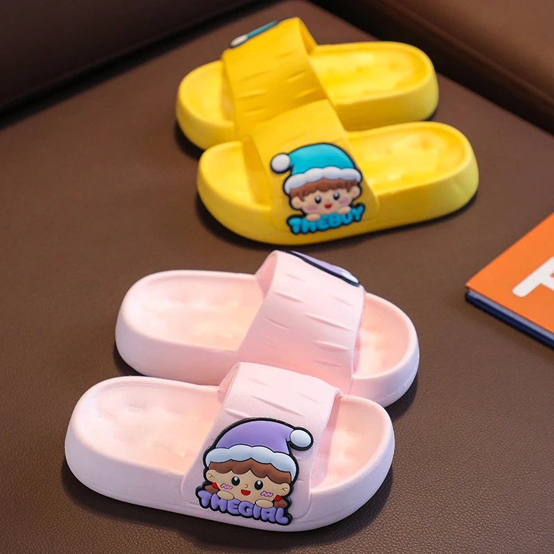 亲子卡通儿童拖鞋男童女童居家用防滑宝宝小孩凉拖鞋夏季厚底外穿