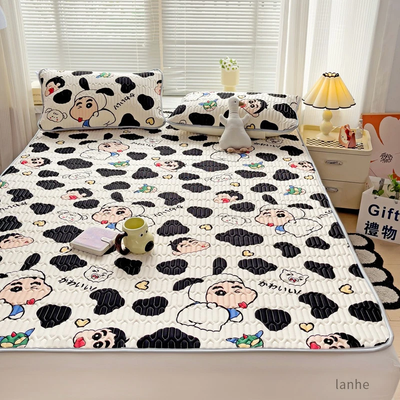 床单款乳胶凉席冰丝席夏天专用三件套夏季薄床垫学生宿舍单件软垫