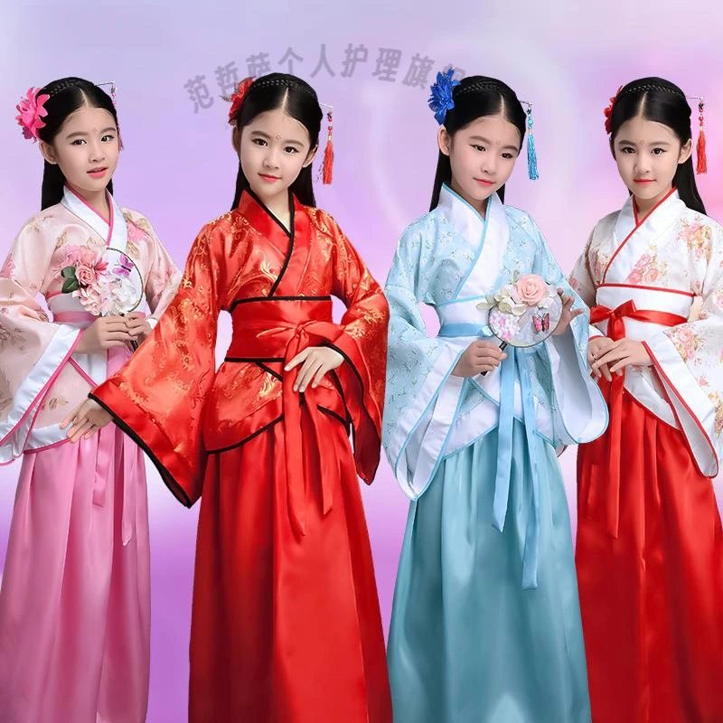 国学服古装女汉服唐装秦朝春秋战国三国贵妃服汉朝格古代演出服装