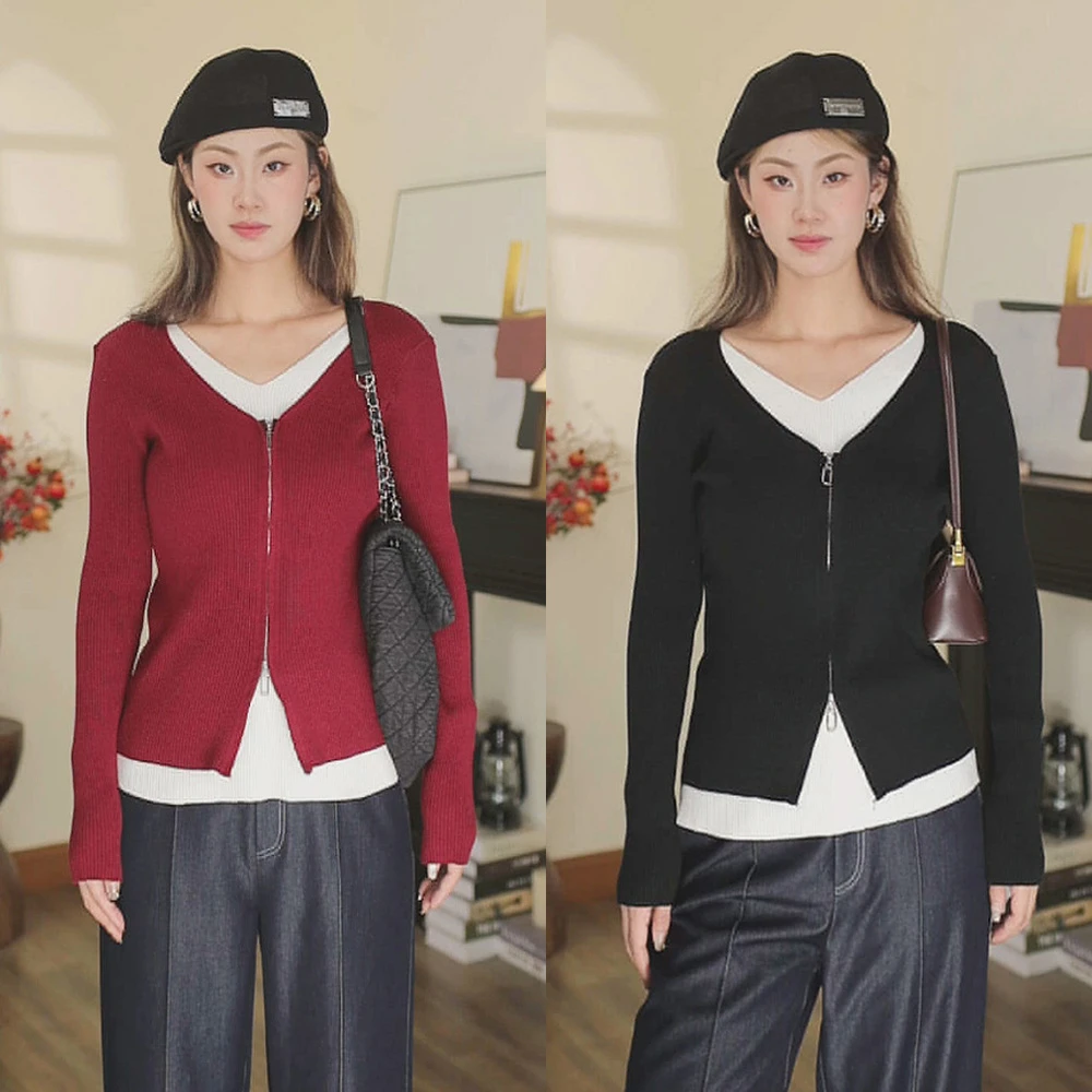 【清货】「安可拉风范」高个子定制假两件针织衫