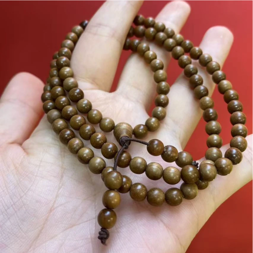 风化枯枝料迈索尔老山檀香0.6-0.8多圈108颗