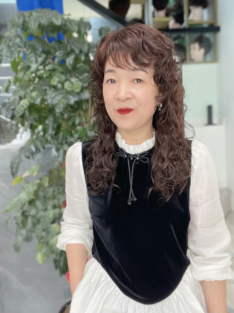 梦妃假发  26号高层次羊毛卷蓬松女人味 真发手工勾织头套