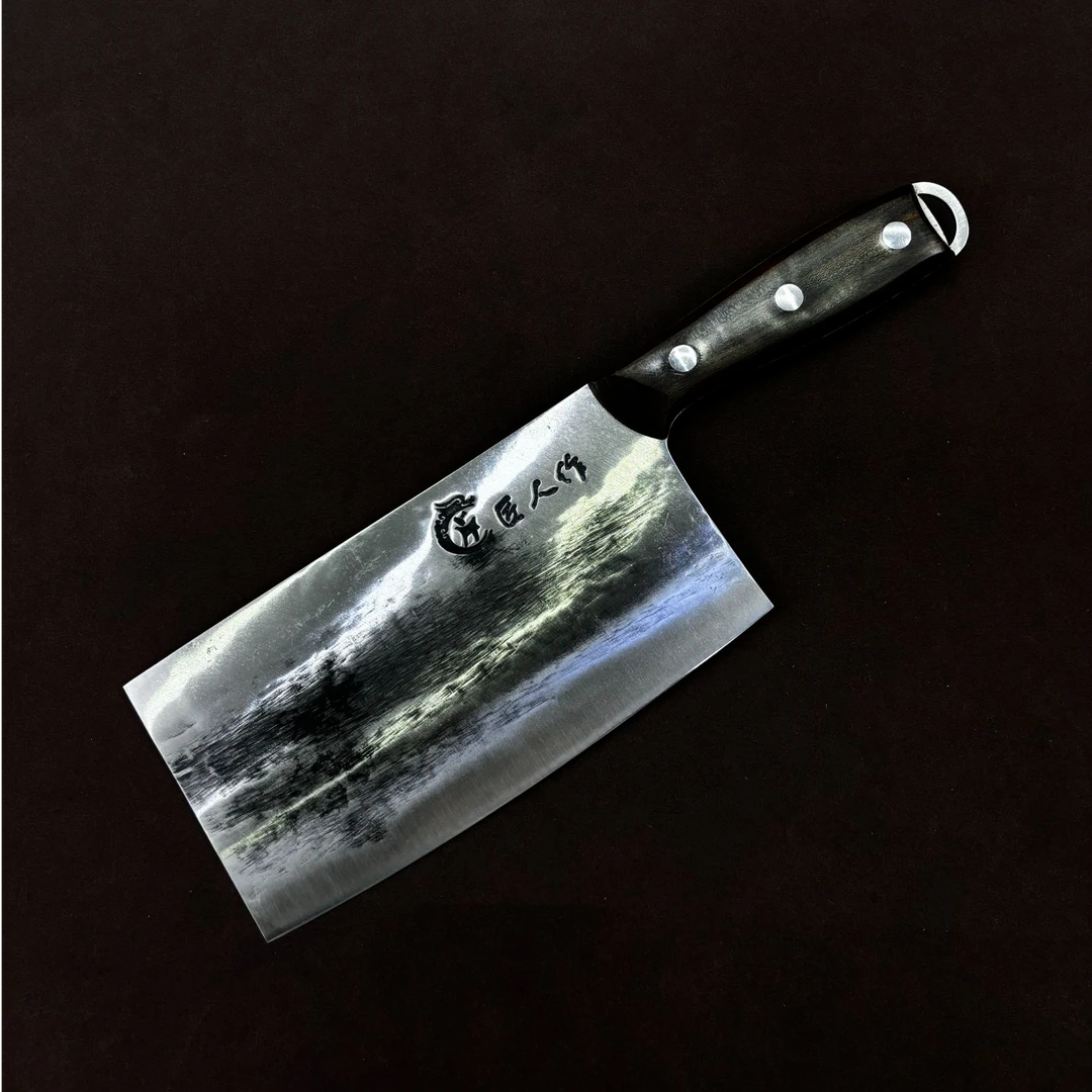 【家用厨师专用切片刀】高碳百炼钢5000锤手工锻打家用厨师中式菜刀