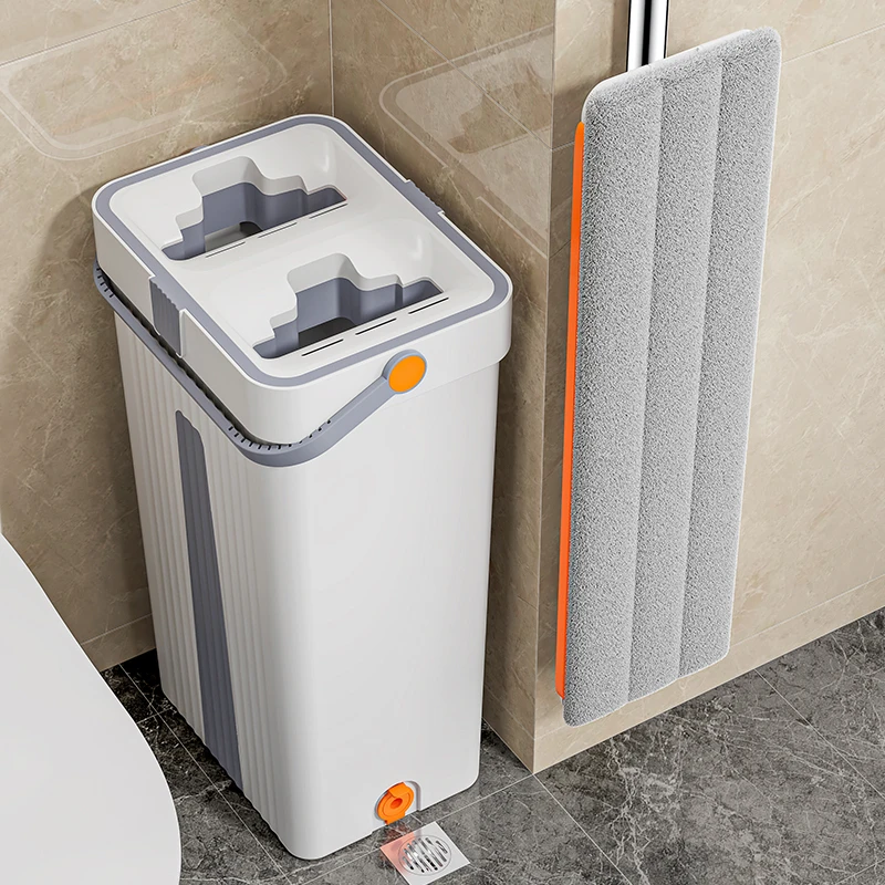 陶市免手洗带桶一体旋转拖把家用拖布卫生间懒人平板拖地神器套装