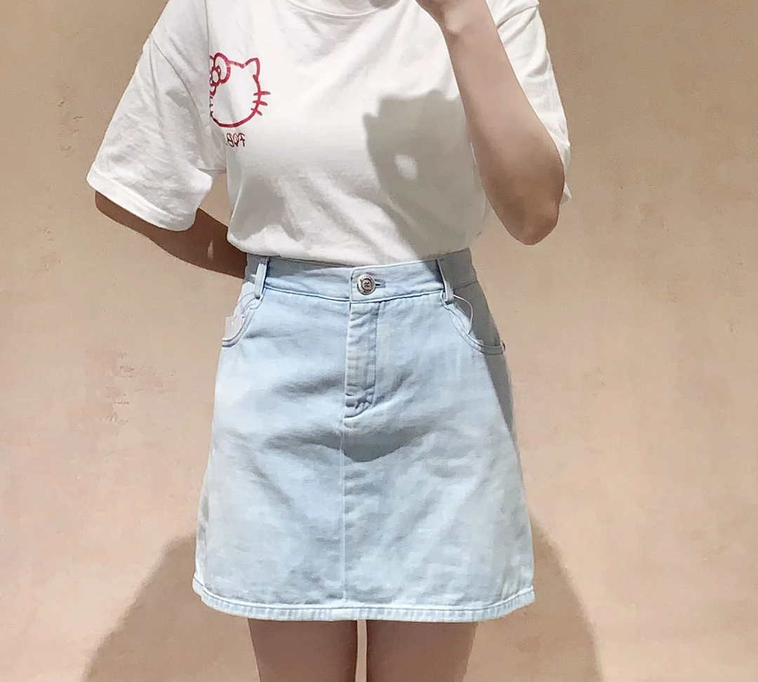 95新 Chanel/香奈儿 蔚蓝中古/ 牛仔水洗半身裙 尺码38  98新