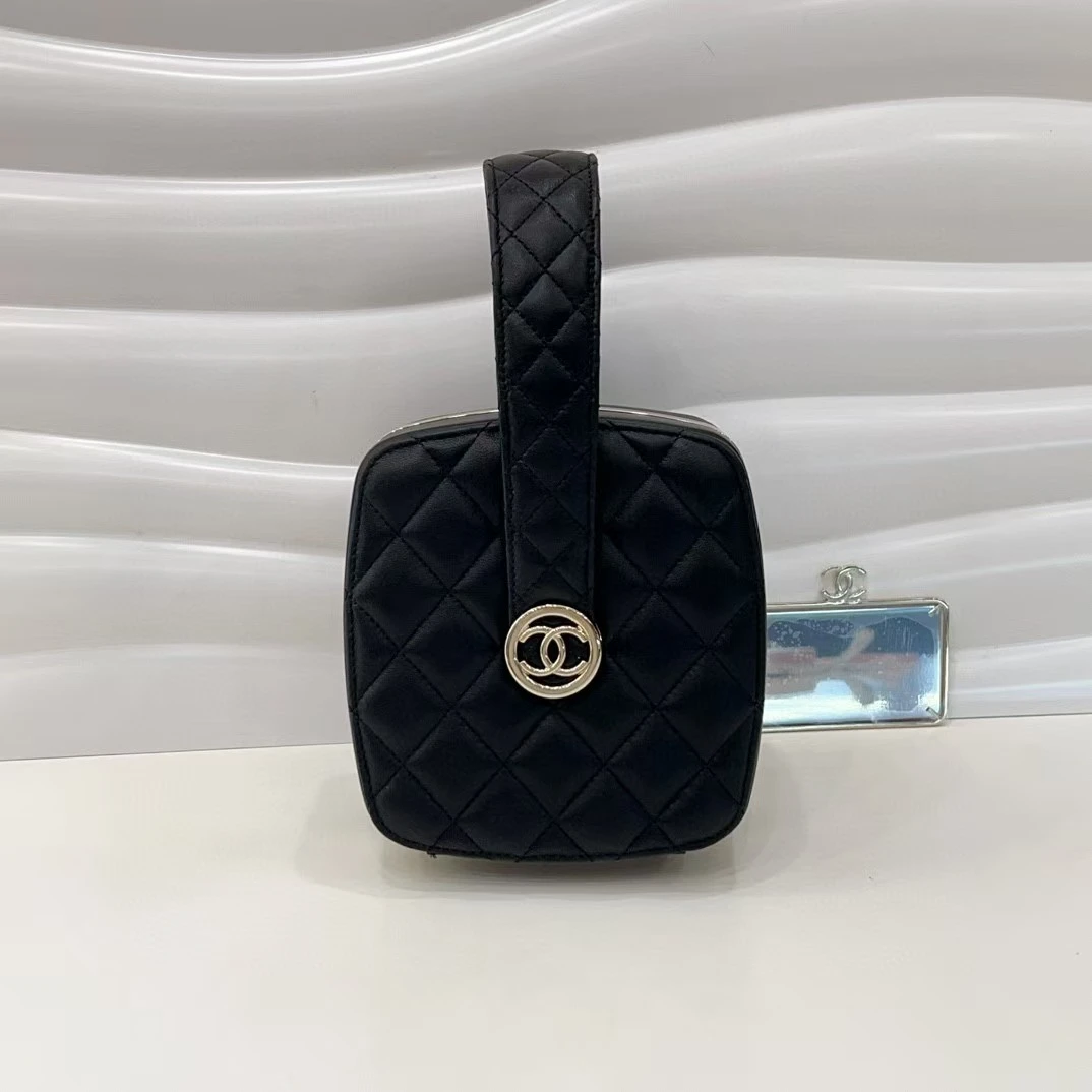 99新 Chanel/香奈儿 蔚蓝/黑金 二合一手柄晚宴包