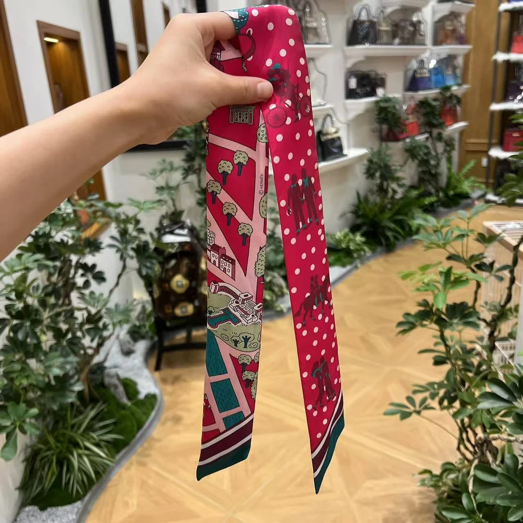 99新 Hermes/爱马仕 蔚蓝中古/ twilly 丝巾