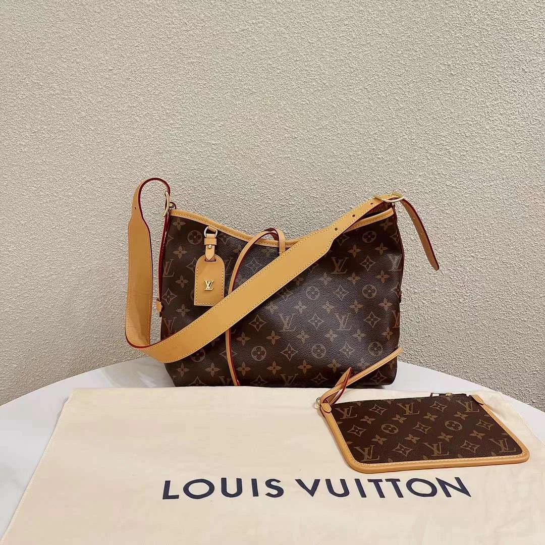 99新 LouisVuitton/路易威登 蔚蓝/小号 carryall 单肩包