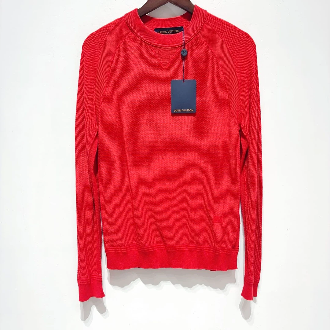 全新未使用 LouisVuitton/路易威登 蔚蓝 /男士圆领针织衫 XS码