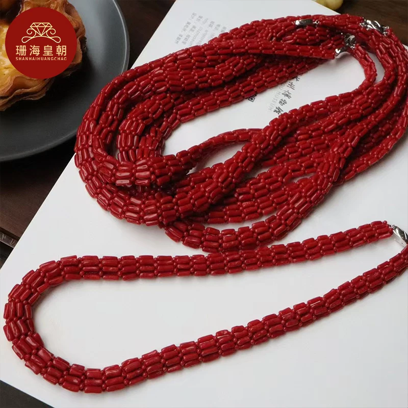 吊坠925银 珊海皇朝珊珊项链手工编织宽版表带款项链端庄豪华