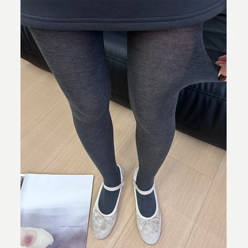 VIINS桑蚕丝羊毛连裤袜~不掉档薄款平纹带跟直角打底连袜裤女46