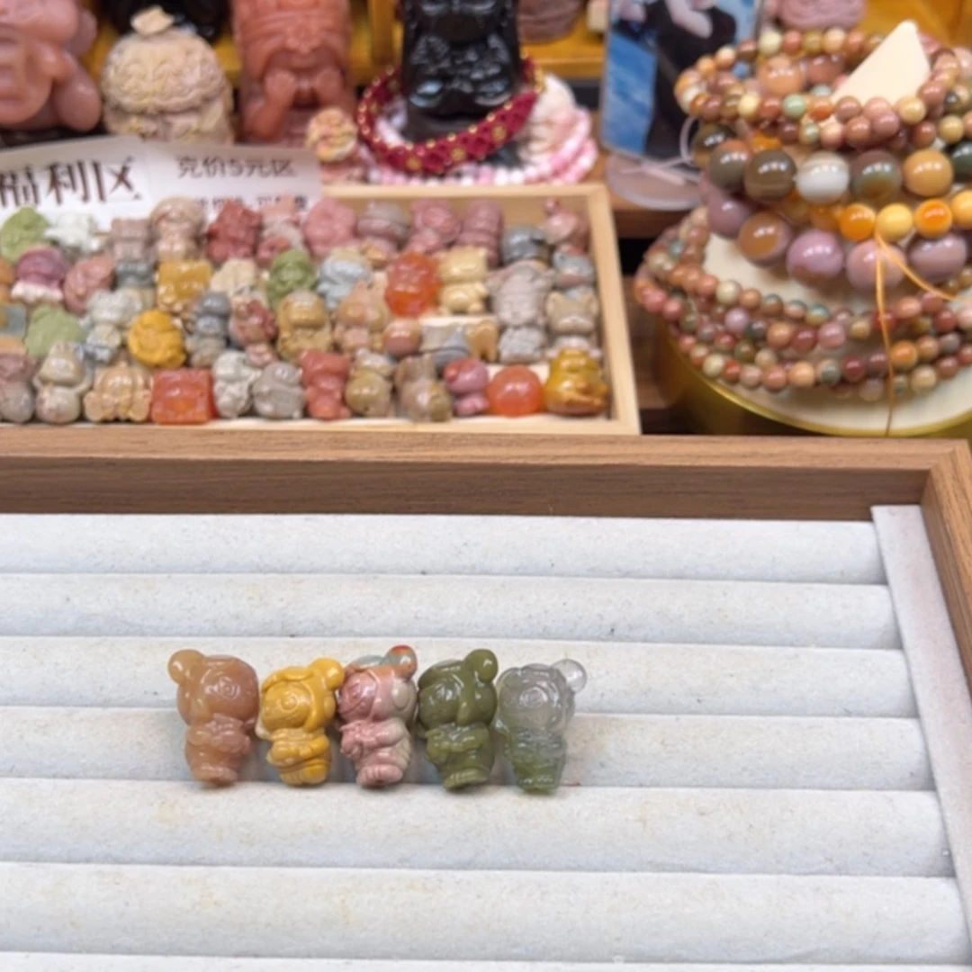 【闪购商品】石英质玉珠宝半成品未镶嵌@****&