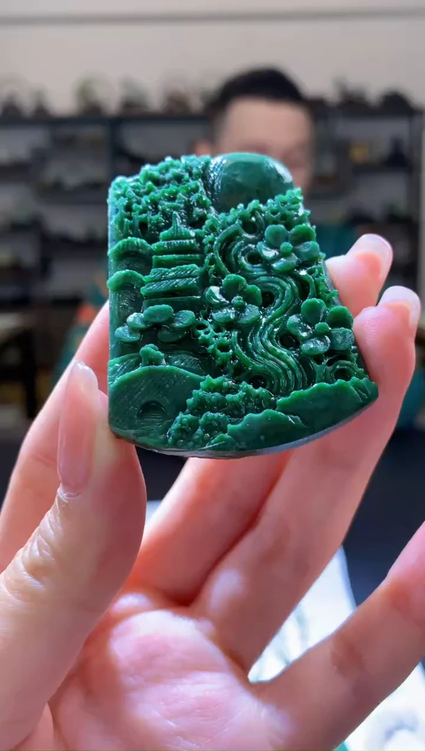 【闪购商品】定制翡翠未镶嵌4852zm-挂件毛货189