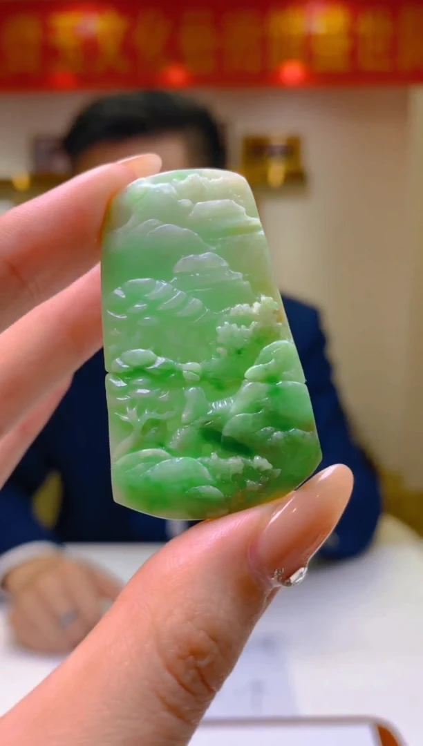 【闪购商品】定制翡翠未镶嵌5117Jw-毛货挂件228