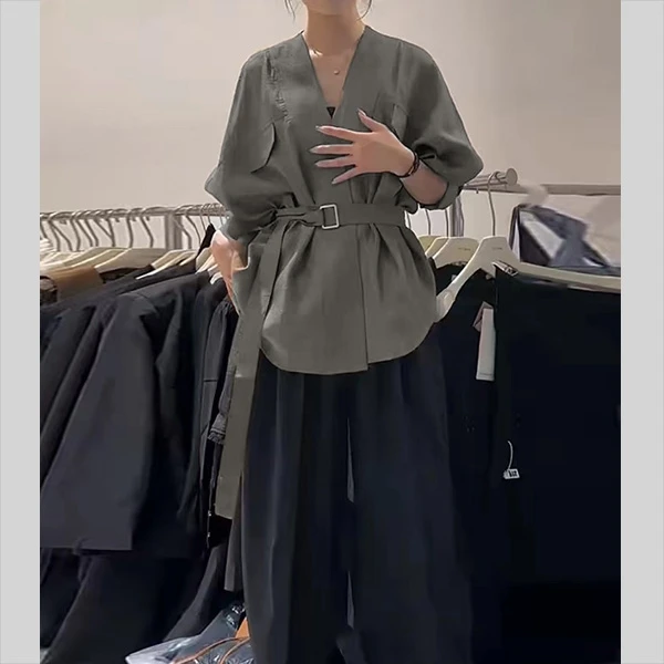 长71宽松设计感显瘦穿搭出街日常衬衫上衣 5992