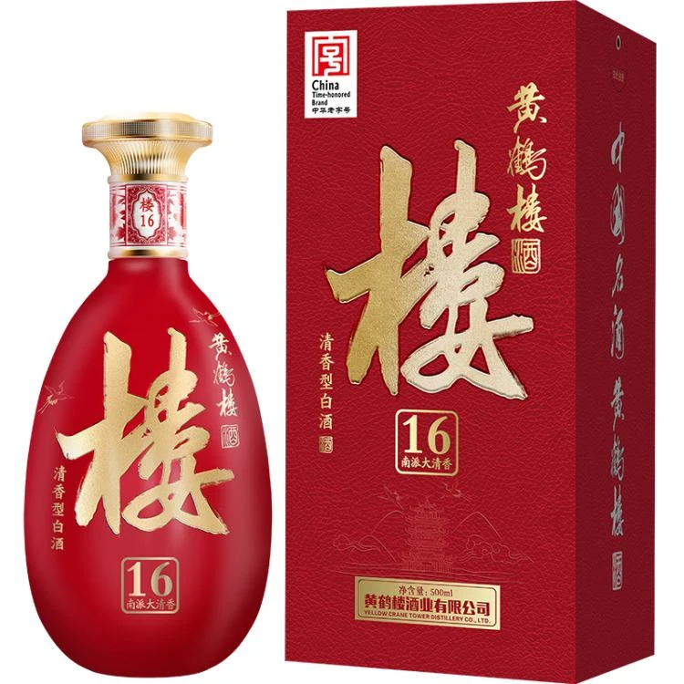 黄鹤楼 53°清香型白酒16年500ml/瓶