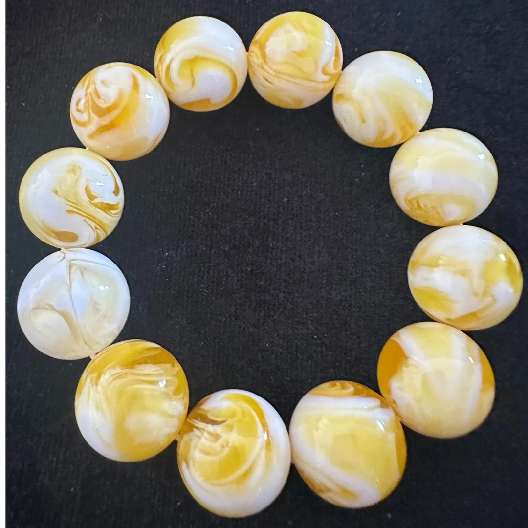 时尚DIY散珠单珠（金白）