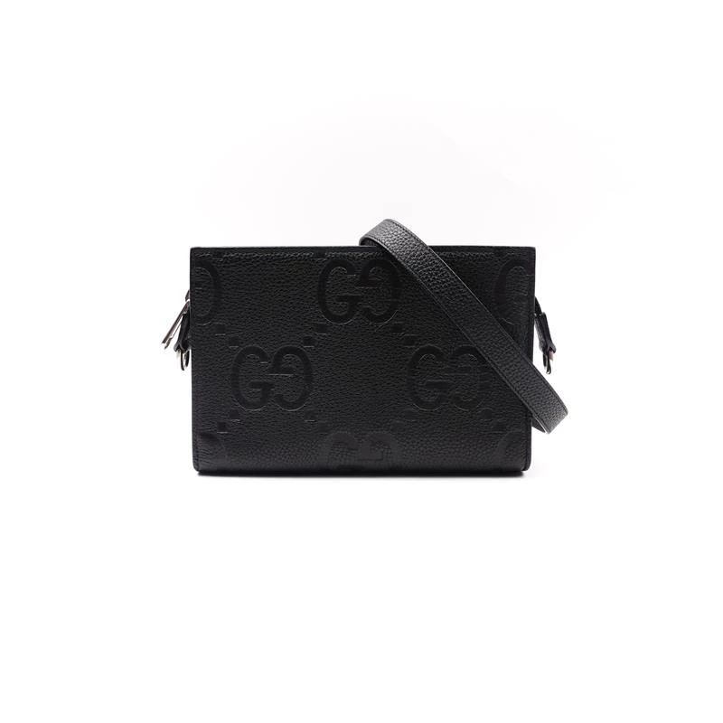 99新 /  双G压花系列黑色单肩包H_ZY0000398640