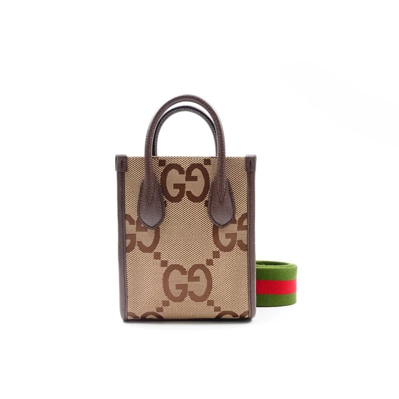 99新 / 棕色大logo标手提单肩包T_ZY0000405759