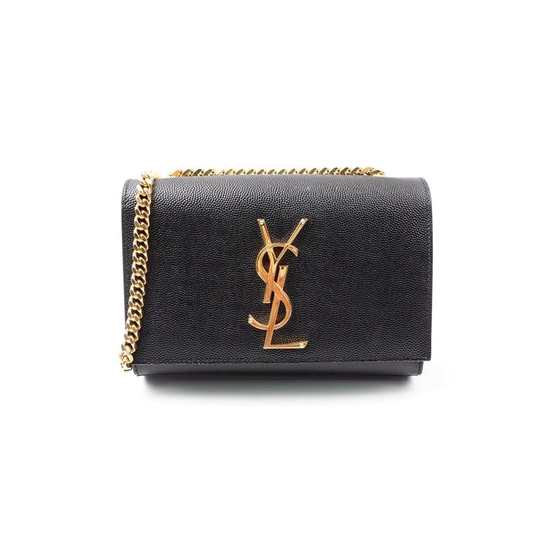 95新 YSL/圣罗兰 圣罗兰Kate黑金链条包/H_ZY0000376143