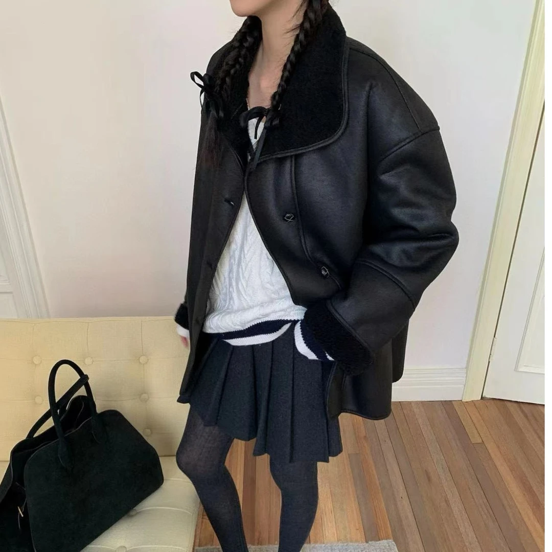 INBYIN（1927）男友风衬衫百搭韩版秋冬拼接冬季外套