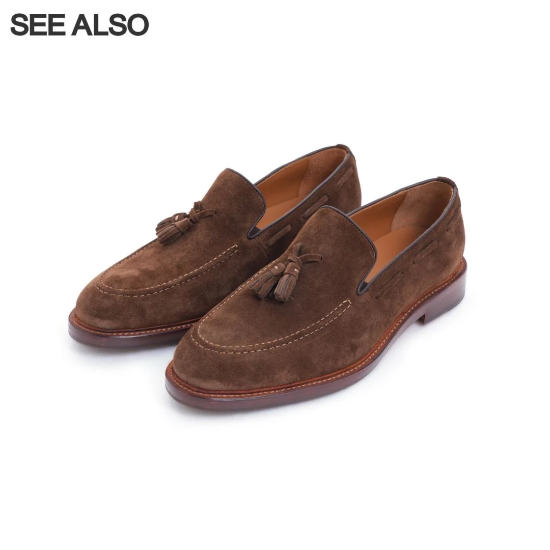 SEE ALSO 老钱风牛皮乐福鞋 透气舒适增高一脚蹬真皮皮鞋LD4241